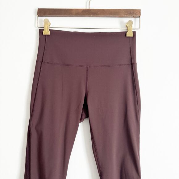 LULULEMON Fresh In Mesh High Rise Tights Leggings Pelt 6 - Picture 5 of 11